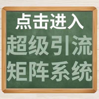 超级引流的矩阵系统